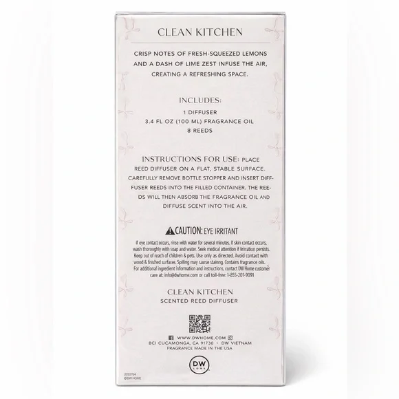 Clean Kitchen Scented Reed Diffuser - Picture 2 of 4